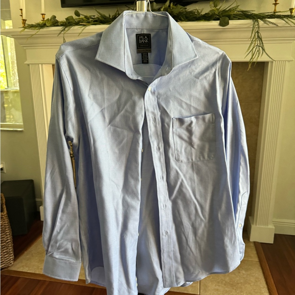 Jos. A. Bank Light Blue Dress Shirt Classic Cotton